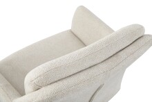 Stuhl >Sophie< 2er Set in creme, Chenille-Optik - 53x87x62cm (BxHxT)