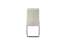 Freischwinger >Frieda< 2er Set in creme, Chenille-Optik - 47x94x61cm (BxHxT)