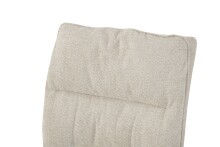 Freischwinger >Frieda< 2er Set in creme, Chenille-Optik - 47x94x61cm (BxHxT)