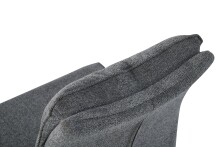 Freischwinger >Frieda< 2er Set in anthrazit, Chenille-Optik - 47x94x61cm (BxHxT)