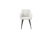 Stuhl >Bella< 2er Set in creme, Chenille-Optik - 55x82x62cm (BxHxT)