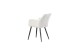 Stuhl >Bella< 2er Set in creme, Chenille-Optik - 55x82x62cm (BxHxT)