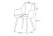 Stuhl >Bella< 2er Set in anthrazit, Chenille-Optik - 55x82x62cm (BxHxT)