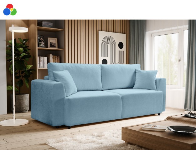 Schlafsofa >Point< in verschiedenen Farben, Webstoff - 250x95x99cm (BxHxT)