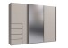 Schwebetürenschrank >BALI< in KASCHMIR / SPIEGEL - 270x208x64cm (BxHxT)