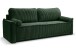 Schlafsofa >Grubs< in smaragdgrün, Cord - 225x96x93cm (BxHxT)