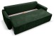 Schlafsofa >Grubs< in smaragdgrün, Cord - 225x96x93cm (BxHxT)