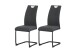 Freischwinger >Hanna< 2er Set in anthrazit, Webstoff - 43x98x59cm (BxHxT)