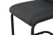 Freischwinger >Hanna< 2er Set in anthrazit, Webstoff - 43x98x59cm (BxHxT)