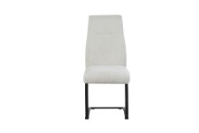 Freischwinger >Tina< 2er Set in creme, Strukturstoff - 43x98x59cm (BxHxT)