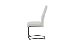 Freischwinger >Tina< 2er Set in creme, Strukturstoff - 43x98x59cm (BxHxT)
