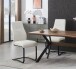 Freischwinger >Tina< 2er Set in creme, Strukturstoff - 43x98x59cm (BxHxT)