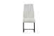 Freischwinger >Tina< 2er Set in creme, Strukturstoff - 43x98x59cm (BxHxT)