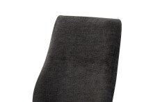 Freischwinger >Tina< 2er Set in anthrazit, Strukturstoff - 43x98x59cm (BxHxT)