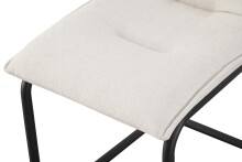 Freischwinger >Sonja< 2er Set in creme, Webstoff - 46x89x57cm (BxHxT)