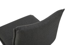 Freischwinger >Sonja< 2er Set in anthrazit, Webstoff - 46x89x57cm (BxHxT)