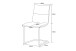 Freischwinger >Sonja< 2er Set in anthrazit, Webstoff - 46x89x57cm (BxHxT)