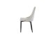 Stuhl >Claudia< 2er Set in creme, Velouroptik - 44x88x58cm (BxHxT)