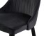 Stuhl >Claudia< 2er Set in anthrazit, Velouroptik - 44x88x58cm (BxHxT)
