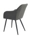 Stuhl >Lea< 2er Set in anthrazit, Webstoff - 56x83x60cm (BxHxT)