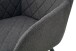 Stuhl >Lea< 2er Set in anthrazit, Webstoff - 56x83x60cm (BxHxT)