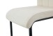 Freischwinger >Lisa< 2er Set in creme, Velouroptik - 43x98x61cm (BxHxT)