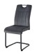 Freischwinger >Lisa< 2er Set in anthrazit, Velouroptik - 43x98x61cm (BxHxT)