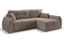 Ecksofa >Sancho Long< in braun-beige, Cord -...