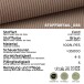 Ecksofa >Sancho Long< in braun-beige, Cord - 255x107x155cm (BxHxT)