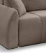 Ecksofa >Sancho Long< in braun-beige, Cord - 255x107x155cm (BxHxT)