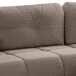Ecksofa >Sancho Long< in braun-beige, Cord - 255x107x155cm (BxHxT)