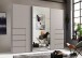 Schwebetürenschrank >BALI< in KASCHMIR / SPIEGEL - 270x208x64cm (BxHxT)