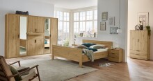 Drehtürenschrank >NADJA< in ARTISAN EICHE DEKOR / SPIEGEL - 270x208x58cm (BxHxT)