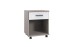 Rollcontainer >BAHAMAS< in SAHARAGRAU + WEISS - 46x58x40cm (BxHxT)