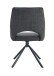 Esszimmerstuhl >Jana< 2er Set in anthrazit, Webstoff - 57x91x64cm (BxHxT) 360° Drehfunktion