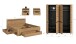 Schlafzimmer-Set >Canu< 4tlg. in Basalt Grau / Artisan