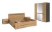 Schlafzimmer-Set >Canu< 4tlg. in Basalt Grau / Artisan