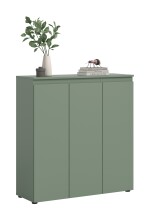 Highboard >Scarpa< in Smoke Green - 105x111x37cm (BxHxT)