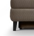Schlafsofa >Sorto< in braun-beige, Cord - 200x91x100cm (BxHxT)