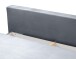 Schlafsofa >Sorto< in blau-grau, Cord - 200x91x100cm (BxHxT)