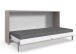 Schrankbett >BAHAMAS< Liegefläche 100x200cm, SAHARAGRAU - 212x105x43cm (BxHxT)