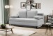 Schlafsofa >Sorto< in hellgrau, Cord - 200x91x100cm (BxHxT)