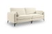 3,5-Sitzer >Venti< in creme, Webstoff - 225x92x97cm (BxHxT)