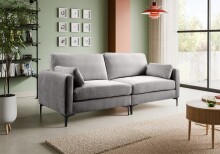 3,5-Sitzer >Venti< in hellgrau, Webstoff -...