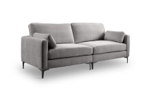 3,5-Sitzer >Venti< in hellgrau, Webstoff - 225x92x97cm (BxHxT)