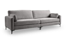 4-Sitzer >Venti< in hellgrau, Webstoff - 286x92x97cm (BxHxT)
