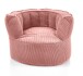 Sessel >Snuggle< in rosa, Cord - 95x65x95cm (BxHxT)