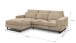 Ecksofa >Bolivia< in beige, Cord - 276x91x183cm (BxHxT)