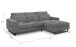Ecksofa >Bolivia< in grau, Cord - 276x91x183cm (BxHxT)
