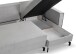 Ecksofa >Marti< in hellgrau, Cord - 230x89x148cm (BxHxT)